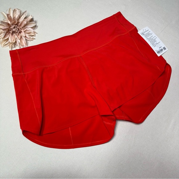 Lululemon Speed Up High Rise Athletic Shorts Hot Heat 14 NWT - Picture 4 of 7